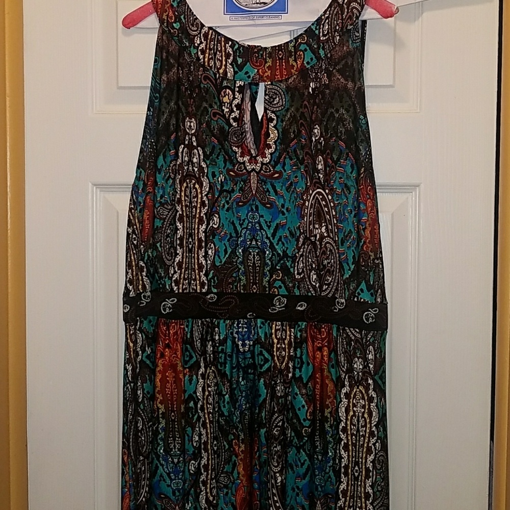 New York & Company Printed maxi dress XXL